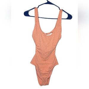 8/45. No Boundaries Peach One-Piece Swimsuit
